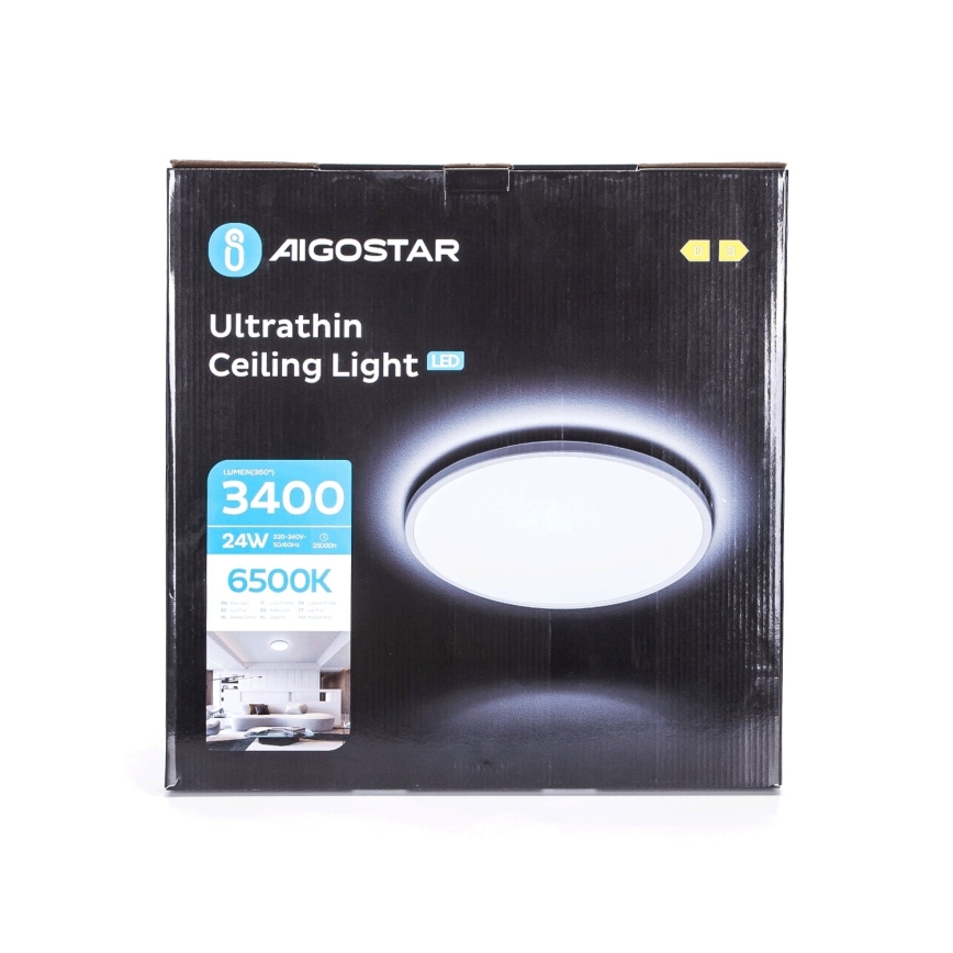 Aigostar - LED Плафон за баня LED/24W/230V 6500K Ø 40 см IP44