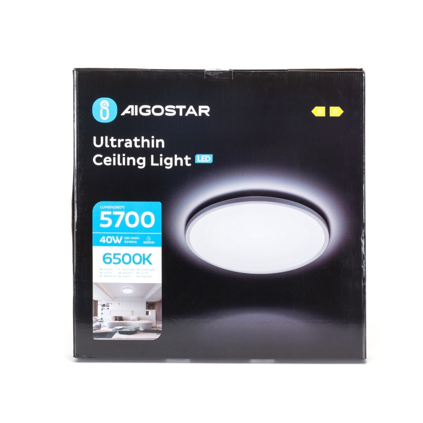 Aigostar - LED Плафон за баня LED/40W/230V 6500K Ø 54 см IP44