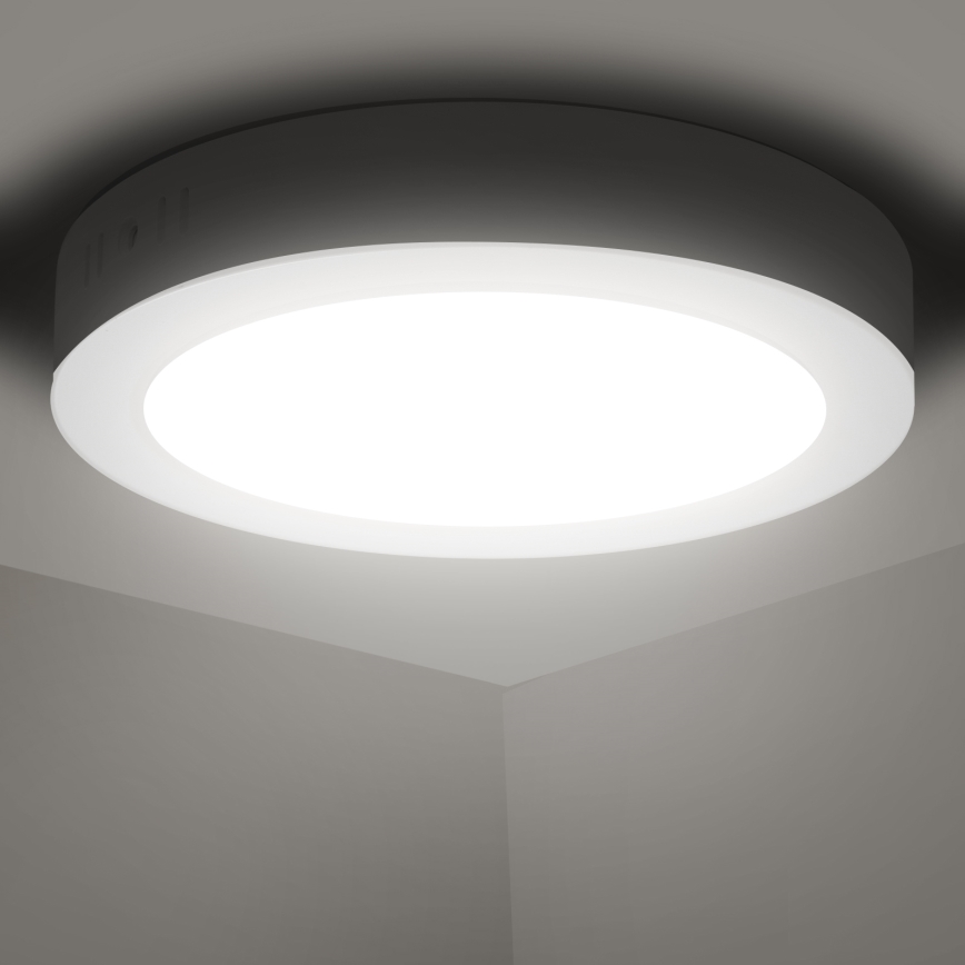 Aigostar - LED Плафон за повърхностен монтаж LED/12W/230V Ø 17,4 см 4000K бял