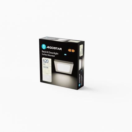 Aigostar - LED Плафон за повърхностен монтаж LED/6W/230V 12,2x12,2 см 4000K бял