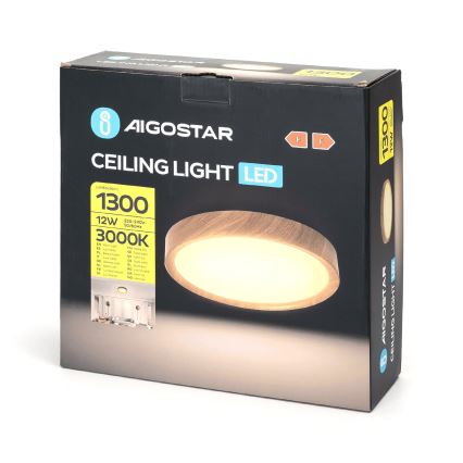 Aigostar - LED Плафониера LED/12W/230V 3000K Ø 26,3 см