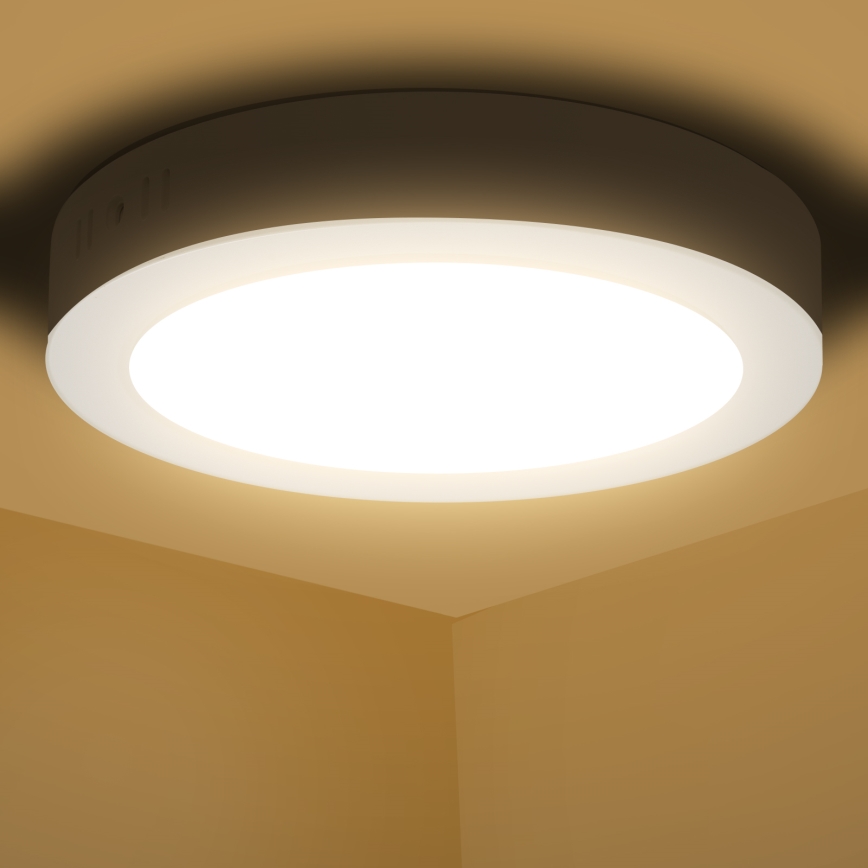 Aigostar - LED Плафониера LED/12W/230V Ø 17,4 см 3000K бял