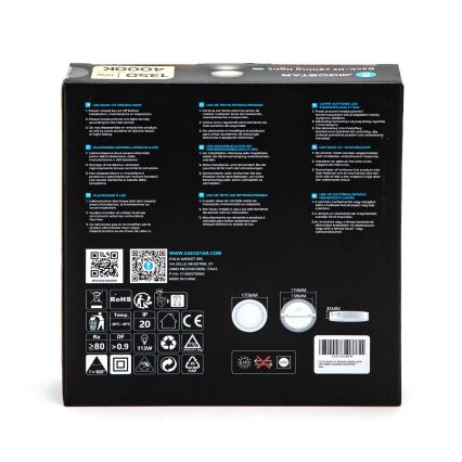 Aigostar - LED Плафониера LED/12W/230V Ø 17,4 см 4000K бял