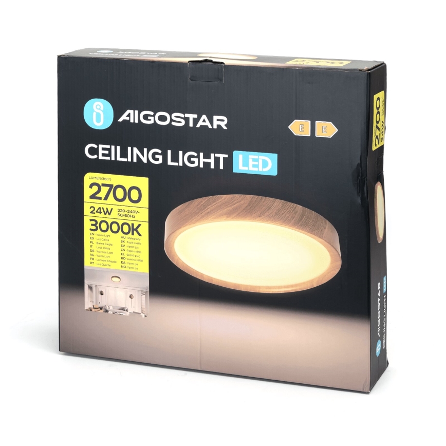 Aigostar - LED Плафониера LED/24W/230V 3000K Ø 38,3 см