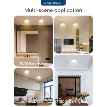 Aigostar - LED повърхностно монтирано таванно осветително тяло LED/18W/230V 4000K 22,6x22,6 cm бяло