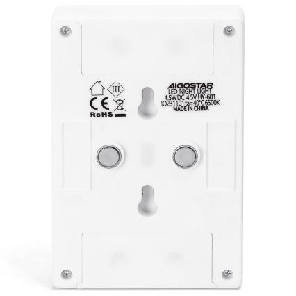 Aigostar - LED преносима нощна лампа LED/3xAAA 6500K