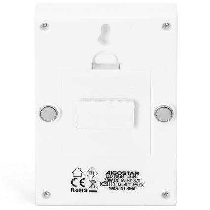 Aigostar - LED преносима нощна лампа LED/4xAAA 6500K