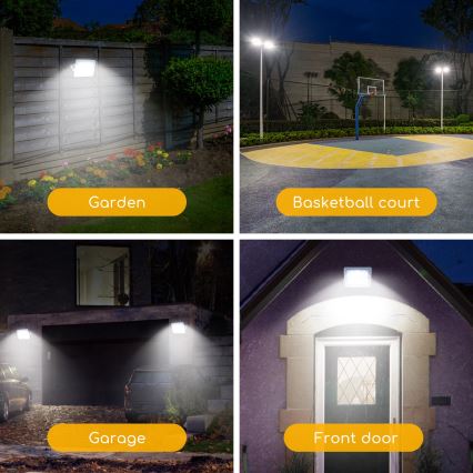 Aigostar - LED Прожектор LED/100W/230V сив 6500K IP65