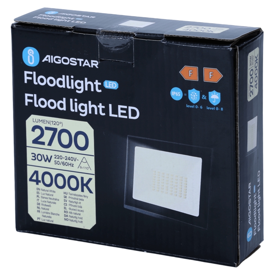 Aigostar - LED прожектор LED/30W/230V 4000K IP65