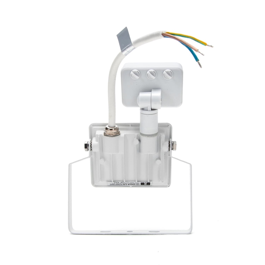 Aigostar - LED Прожектор със сензор LED/10W/230V 4000K IP65 бял