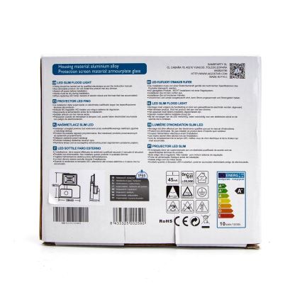 Aigostar - LED Прожектор със сензор LED/10W/230V 4000K IP65 бял