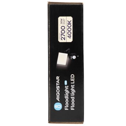 Aigostar - LED прожектор със сензор LED/30W/230V 4000K IP65
