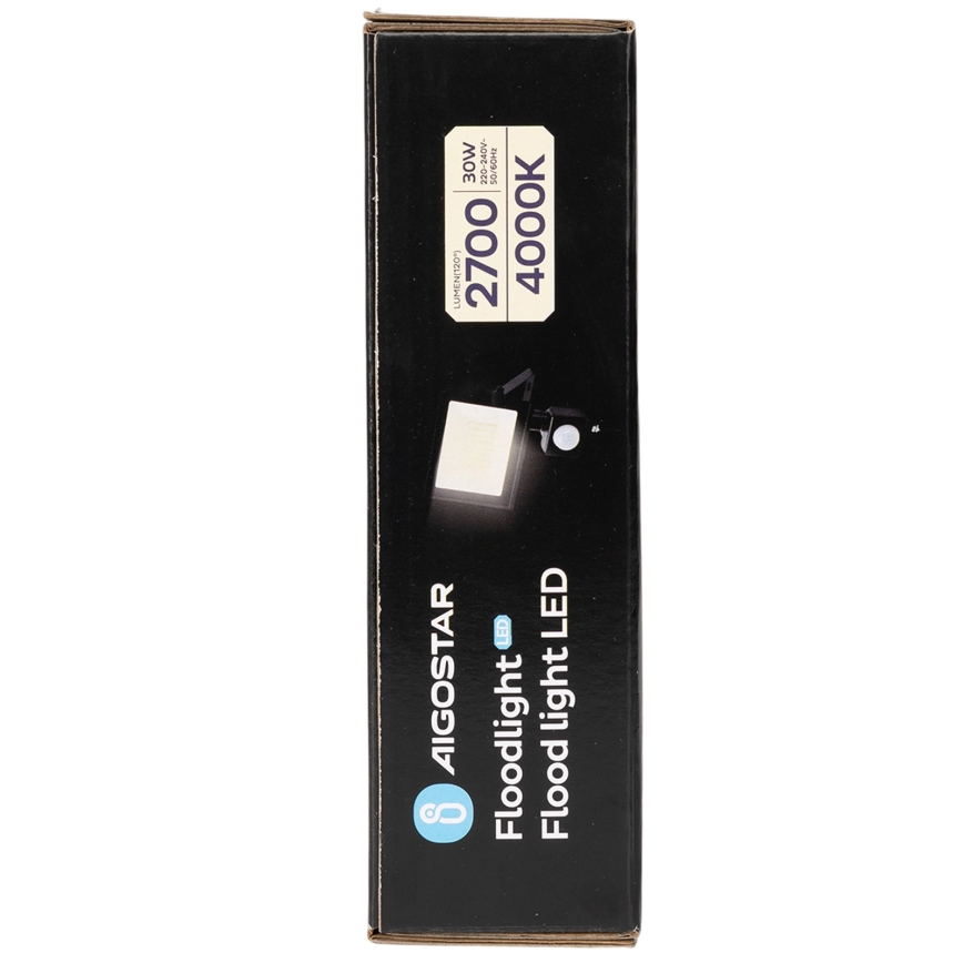 Aigostar - LED прожектор със сензор LED/30W/230V 4000K IP65