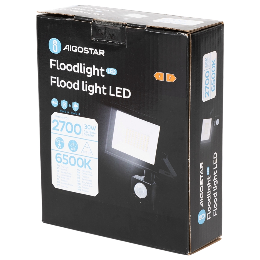 Aigostar - LED прожектор със сензор LED/30W/230V 6500K IP65