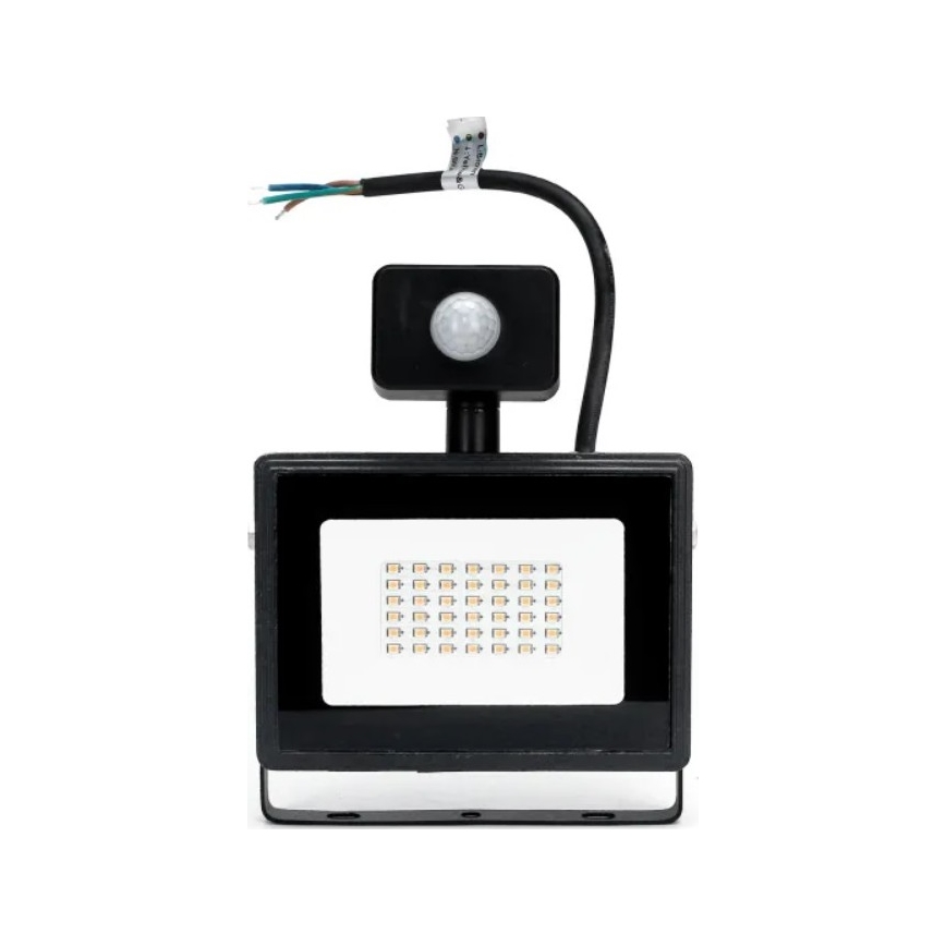 Aigostar - LED Прожектор със сензор LED/50W/230V 4000K IP65 черен