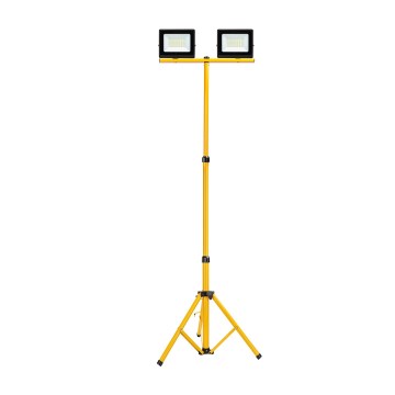 Aigostar - LED прожектор със стойка 2xLED/30W/230V 6500K IP65 оранжев/черен