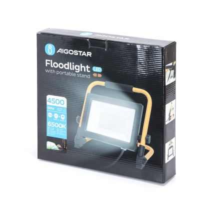 Aigostar - LED Прожектор със стойка LED/50W/230V 6500K IP65