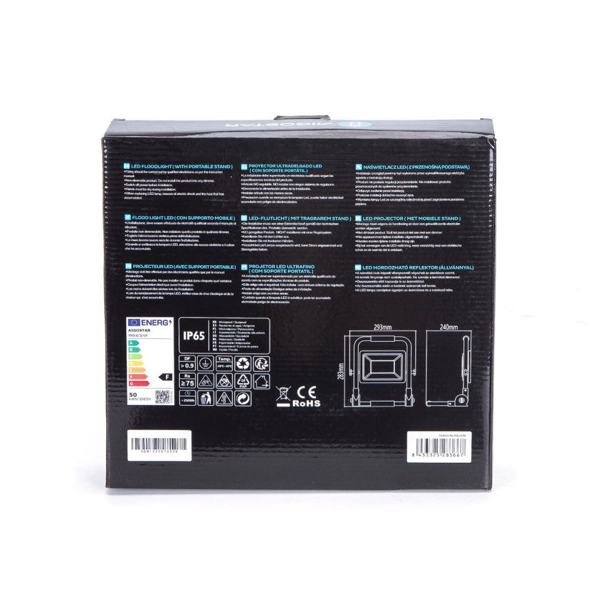 Aigostar - LED Прожектор със стойка LED/50W/230V 6500K IP65