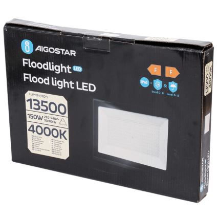 Aigostar - LED Рефлектор LED/150W/230V 4000K IP65 черен