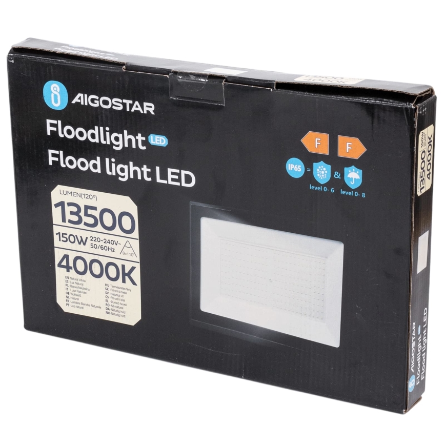 Aigostar - LED Рефлектор LED/150W/230V 4000K IP65 черен