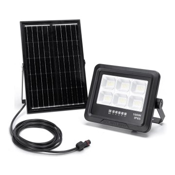 Aigostar - LED регулируем соларен прожектор LED/100W/3,4V IP65 10000 mAh + дистанционно управление