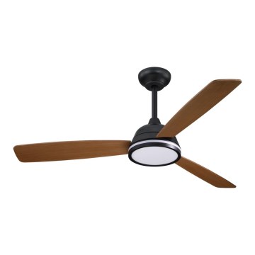 Aigostar - LED регулируем таванен вентилатор LED/20W/230V 2700-6500K 132см кафяв + дистанционно управление