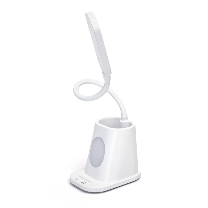 Aigostar - LED регулируема презареждаема настолна лампа LED/2,8W/5V 1800mAh 3000/5000K бяла