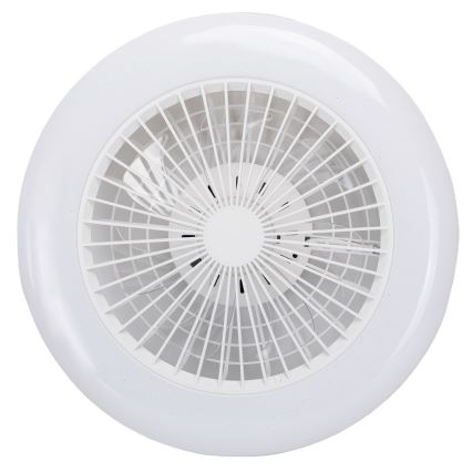 Aigostar - LED RGB Димируем плафон с вентилатор MESH LED/40W/230V 2700-6500K бял + дистанционно управление
