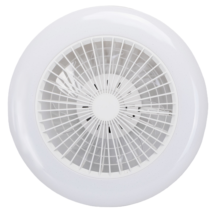 Aigostar - LED RGB Димируем плафон с вентилатор MESH LED/40W/230V 2700-6500K бял + дистанционно управление