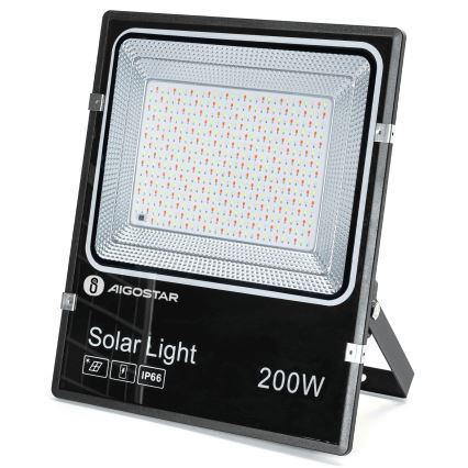 Aigostar - LED RGB Димируем соларен прожектор LED/200W/3,2V IP66 16000 mAh + дистанционно управление