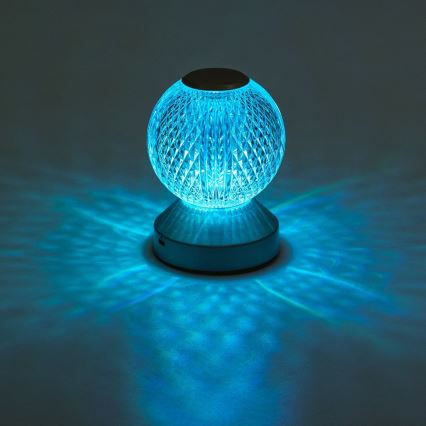 Aigostar - LED RGB Димируема акумулаторна настолна лампа LED/1W/5V 1800mAh 13,5 см + дистанционно управление