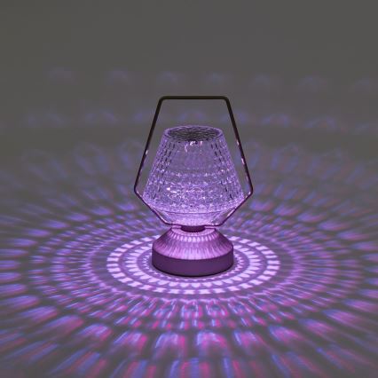 Aigostar - LED RGB Димируема акумулаторна настолна лампа LED/1W/5V 1800mAh 20 см + дистанционно управление