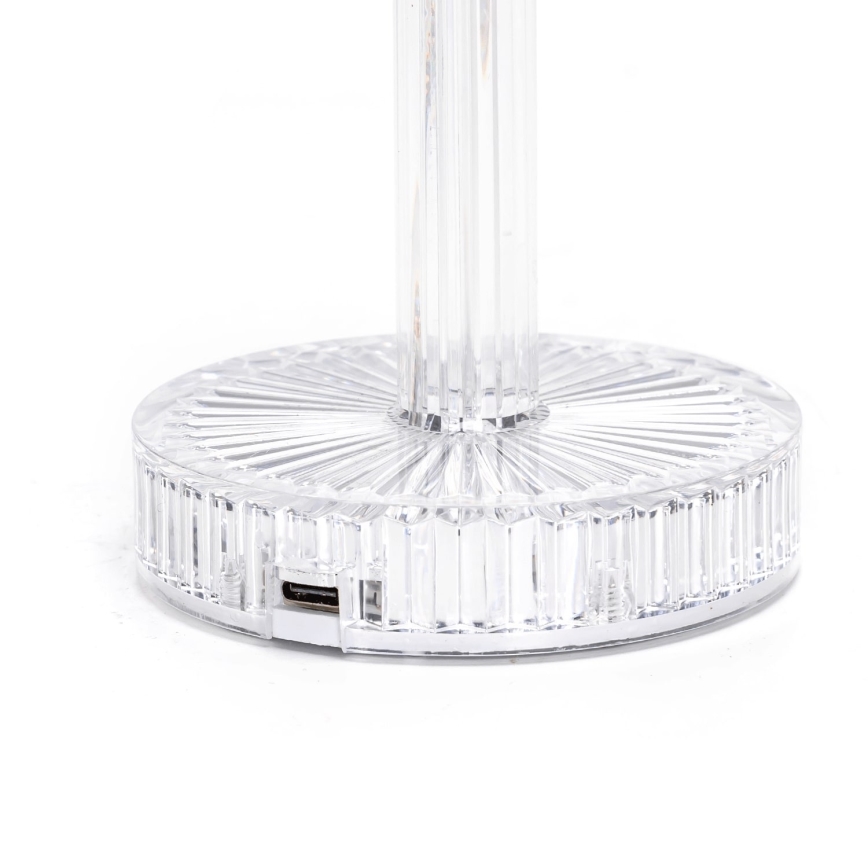 Aigostar - LED RGB Димируема акумулаторна настолна лампа LED/1W/5V 1800mAh 26 см + дистанционно управление