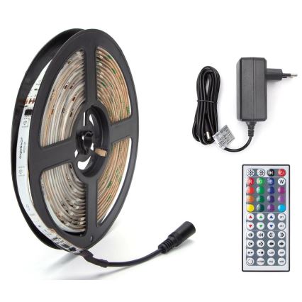 Aigostar - LED RGB Димируема екстериорна лента 5м LED/24W/12/230V IP65 + дистанционно