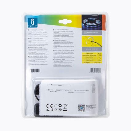 Aigostar - LED RGB Димируема екстериорна лента 5м LED/24W/12/230V IP65 + дистанционно