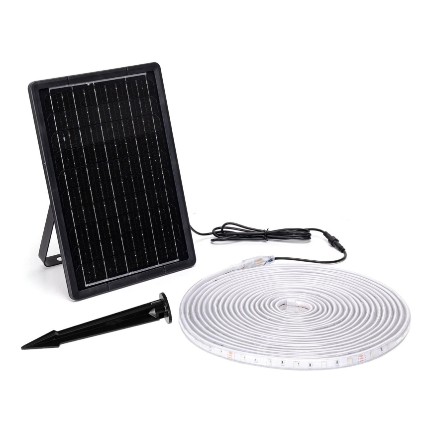 Aigostar - LED RGB Димируема соларна лента LED/10W/3,2V 10 m IP65 8000 mAh + дистанционно управление