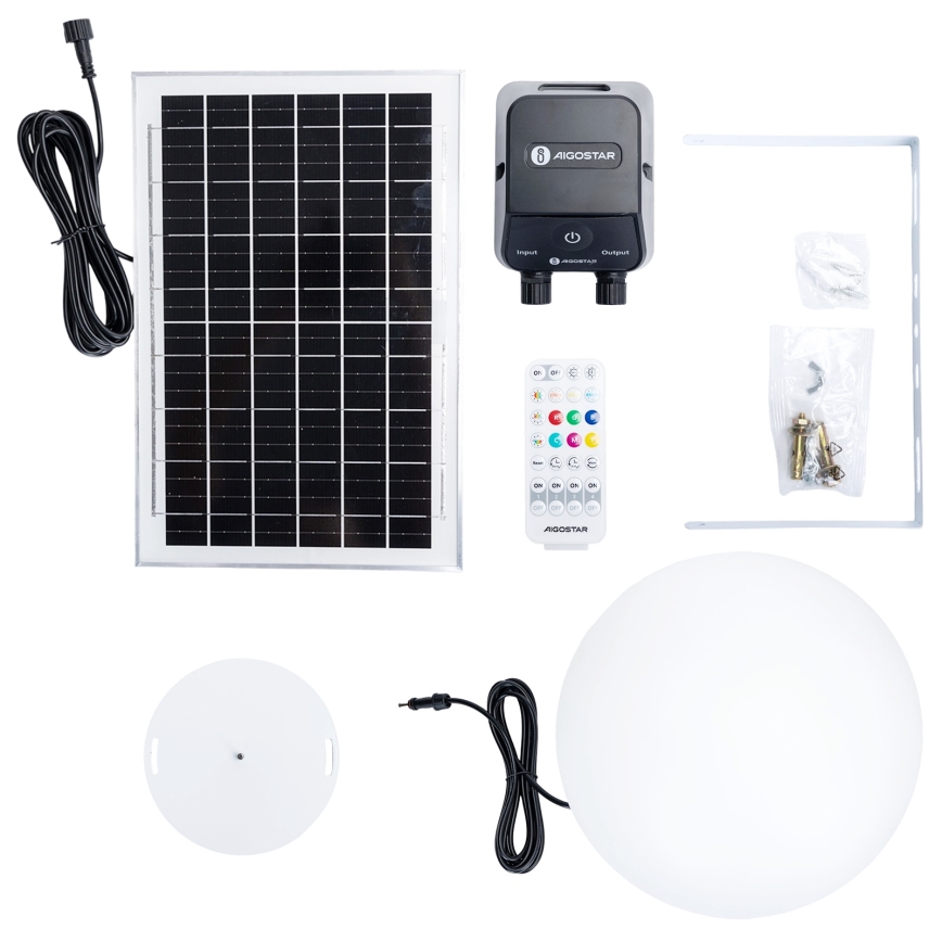 Aigostar - LED RGBW димируема външна лампа MESH LED/35W/3,7V 4000mAh 2700-6500K IP65 Ø 30 см + дистанционно управление