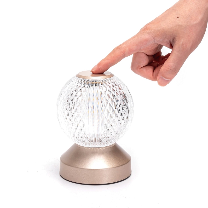 Aigostar - LED RGB регулируема презареждаема настолна лампа LED/1W/5V 1800mAh 13,5 см + дистанционно управление