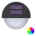 Aigostar - LED RGB Соларен аплик LED/1W/1,2V черен IP44