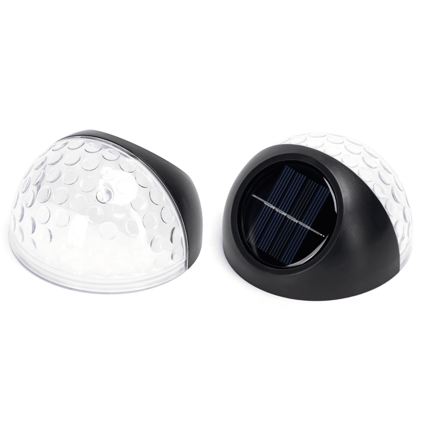 Aigostar - LED RGB Соларен аплик LED/2W/1,2V 300 mAh черен IP44