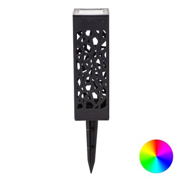 Aigostar - LED RGB Соларна лампа LED/0,006W/1,2V 28,5 см черен  IP44