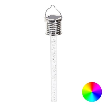 Aigostar - LED RGB Соларна лампа LED/0,006W/1,2V хром IP44