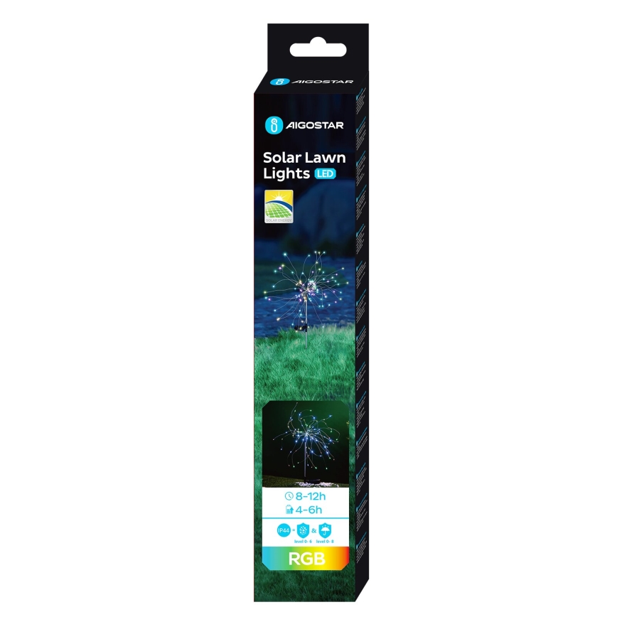 Aigostar - LED RGB Соларна лампа LED/0,03W/1,2V IP44