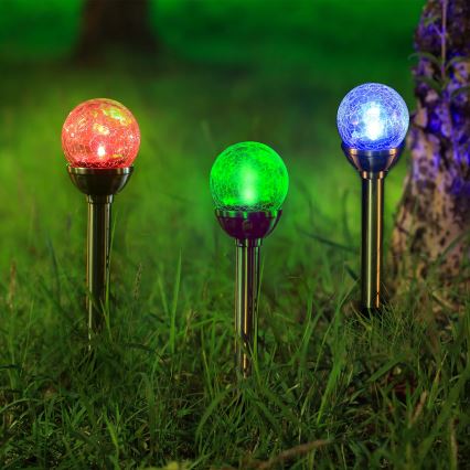 Aigostar - LED RGB Соларна лампа LED/0,08W/2V IP44 200 mAh