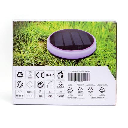 Aigostar - LED RGB Соларна лампа LED/0,6W/3,7V IP65