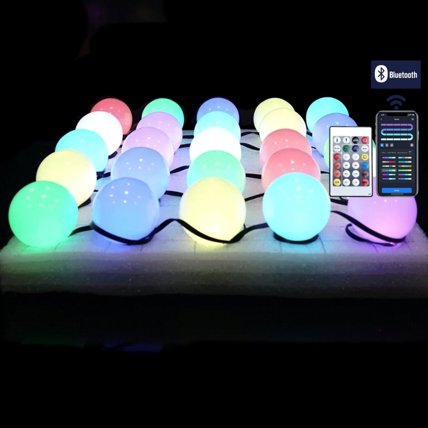 Aigostar - LED RGBIC декоративна гирлянда 25xLED/5W/USB 5 m многоцветна