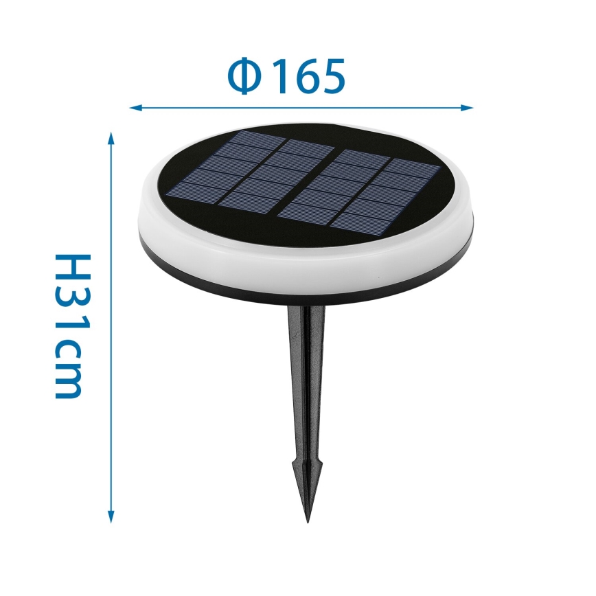 Aigostar - LED RGBIC Соларна лампа LED/0,6W/3,7V IP65