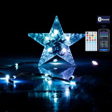 Aigostar - LED RGBICW външна коледна гирлянда 100xLED 10m IP44 + дистанционно управление
