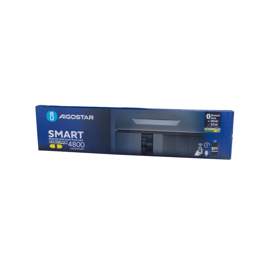 Aigostar - LED RGBW Димируем панел за вграждане MESH LED/36W/230V 2700-6500K 120x30 см