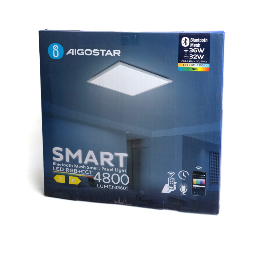 Aigostar - LED RGBW Димируем панел за вграждане MESH LED/36W/230V 60x60 см